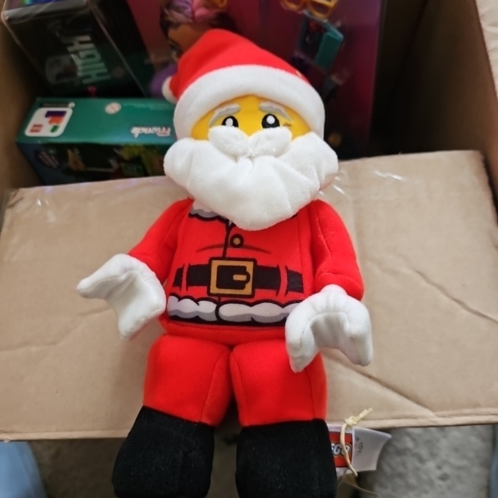 Lego Mini Santa Plush Holiday Doll New